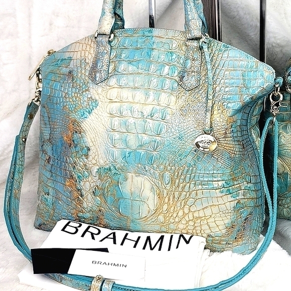 Brahmin Rare Melbourne Duxbury Satchel Purse Shoulder Bag NEW - Picture 7 of 8